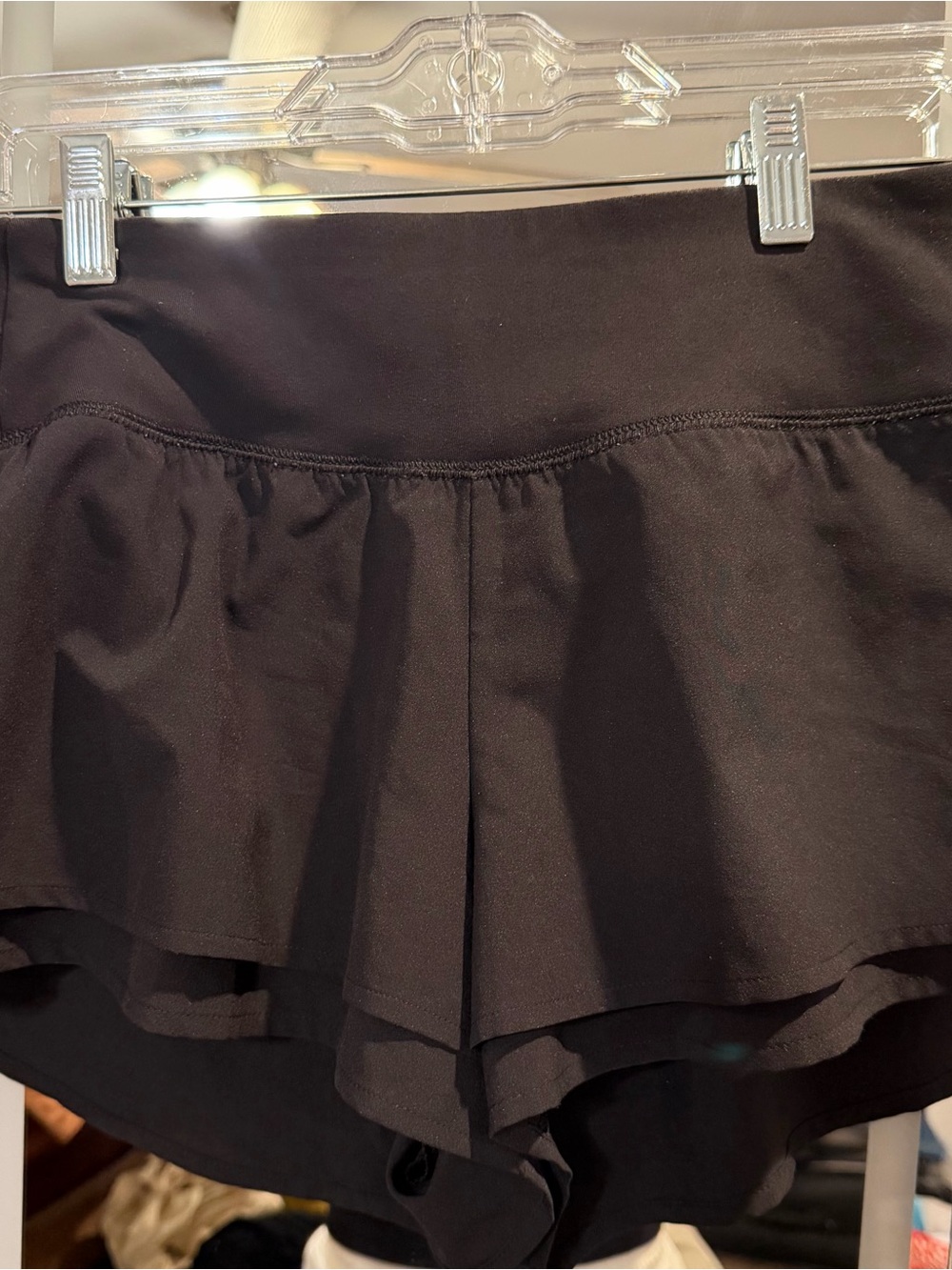 CALIA by Carrie Underwood Black Layered Athletic Skort Shorts